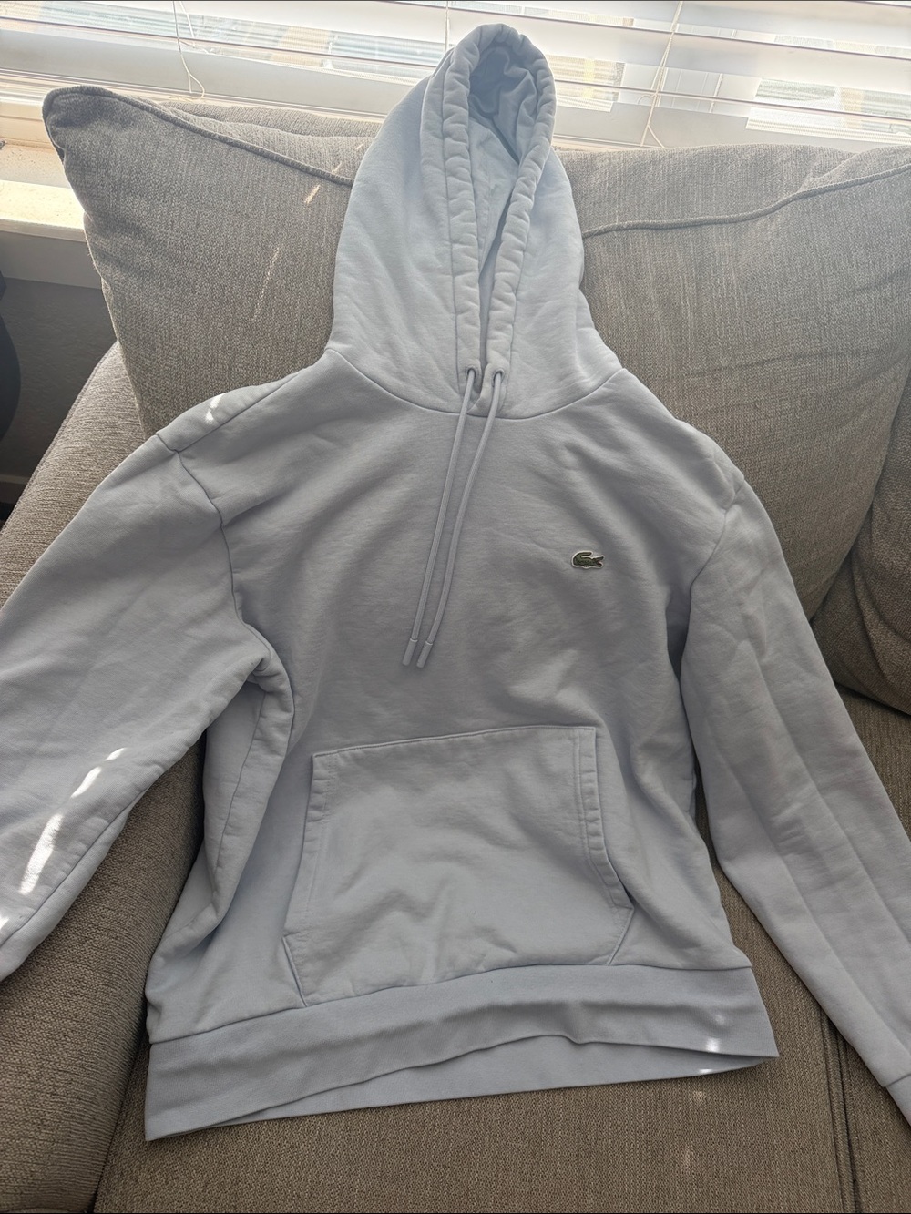 Lacoste Men's Pale Blue Pullover Hoodie
